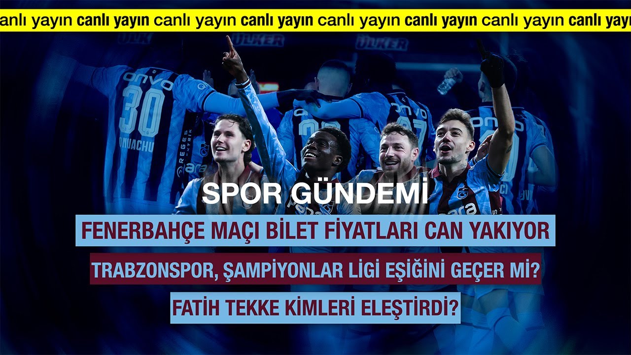 Trabzonspor'da yaşanan son gelişmeler Spor Gündemi'nde - CANLI YAYIN
