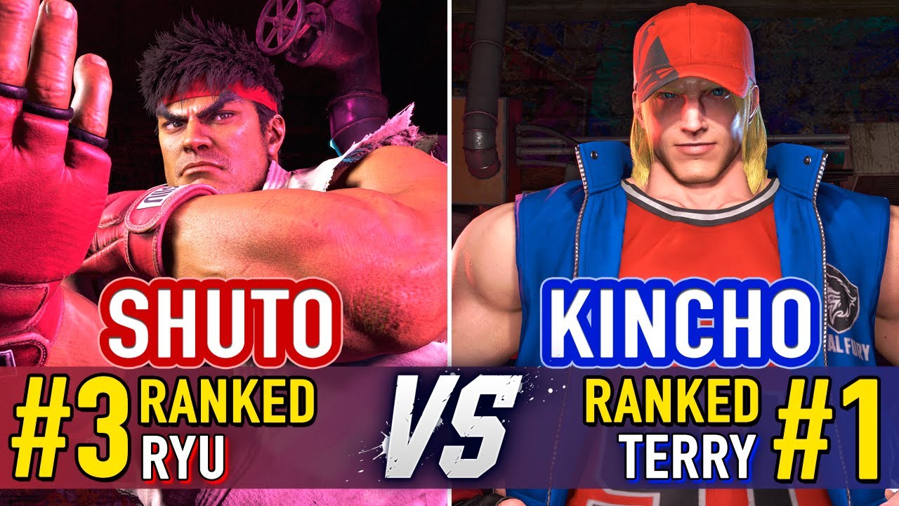 SF6 🤜 Shuto (#3 Ranked Ryu) vs Kincho (#1 Ranked Terry) 🤛 SF6 High Level Gameplay