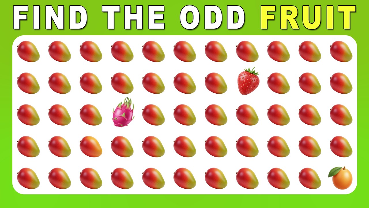Find the ODD One Out – Fruit Edition 🍎🍓🍍 | Easy, Medium, Hard – 30 Ultimate Levels | Quizz Forge