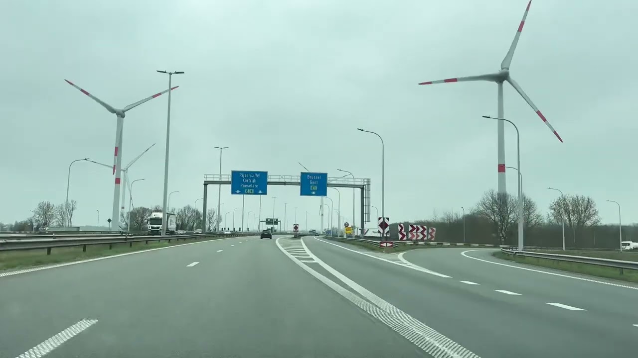 On the Road: Bruges to Kortrijk, Belgium #driving #ontheroad