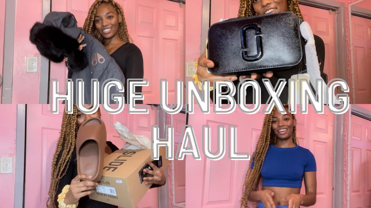HUGE DESIGNER UNBOXING HAUL | Skims, Moose Knuckle, Marc Jacobs, + Yeezy | KAIA DEANE |