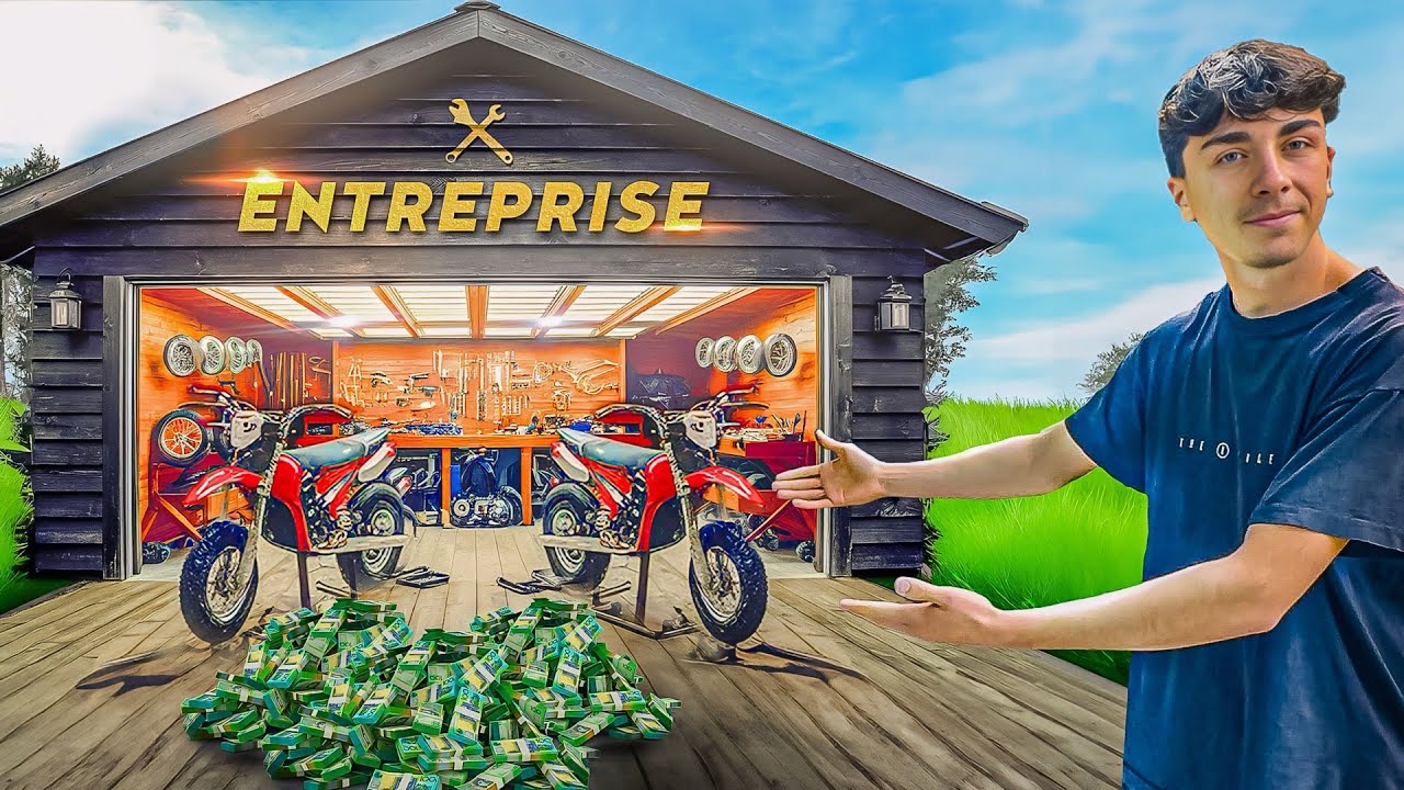 16 Ans, déjà PATRON d'une ENTREPRISE de MOTOS 50cc !! 🇫🇷