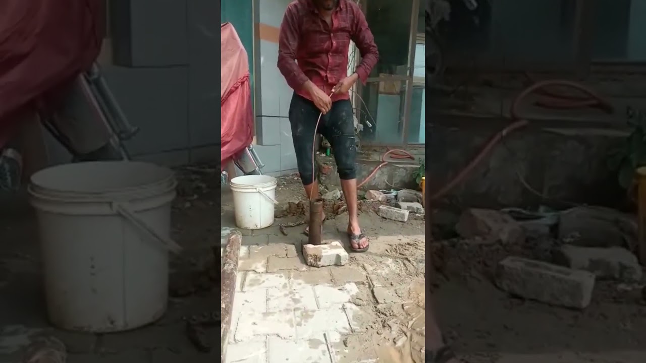 earthing system part 2 | how to lower copper rod/electrode | water table | generator earthing | dg