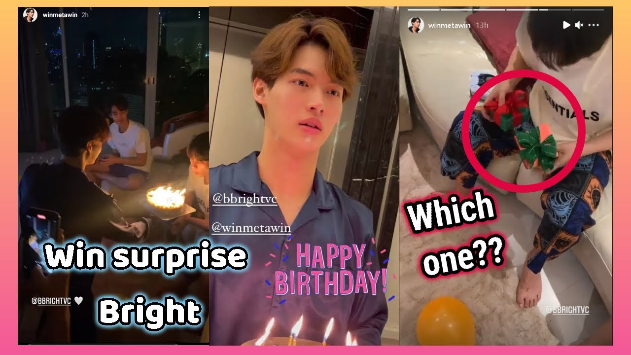 [BrightWin] Win Surprise Bright in his Condo - He even Kneel Down!!