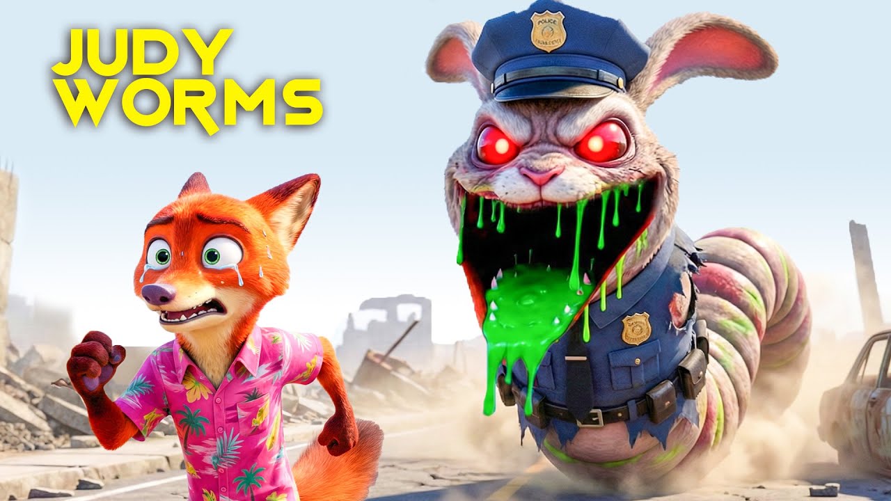 Judy Become: WORM HYBRID | VS GREEN APPLE CURE |Story of Judy and Nick|Zootopia Official Music Video