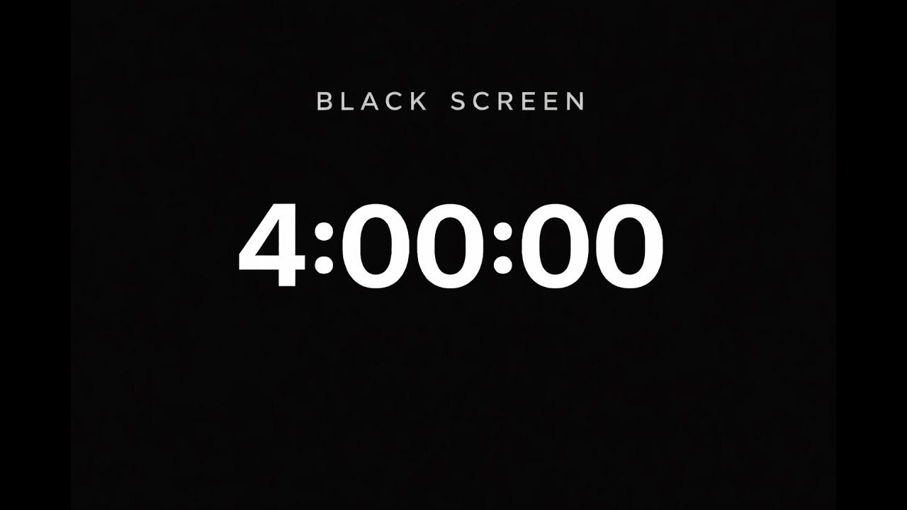 4 Hour Deep Work – Brown Noise (Black Screen)