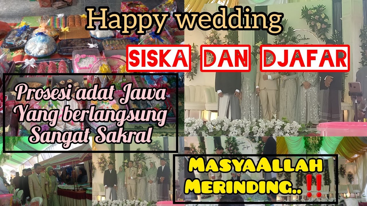 Prosesi Adat jawa dalam pernikahan Siska dan Djafar @ummilethy6810  masyaAllah merindinh‼️