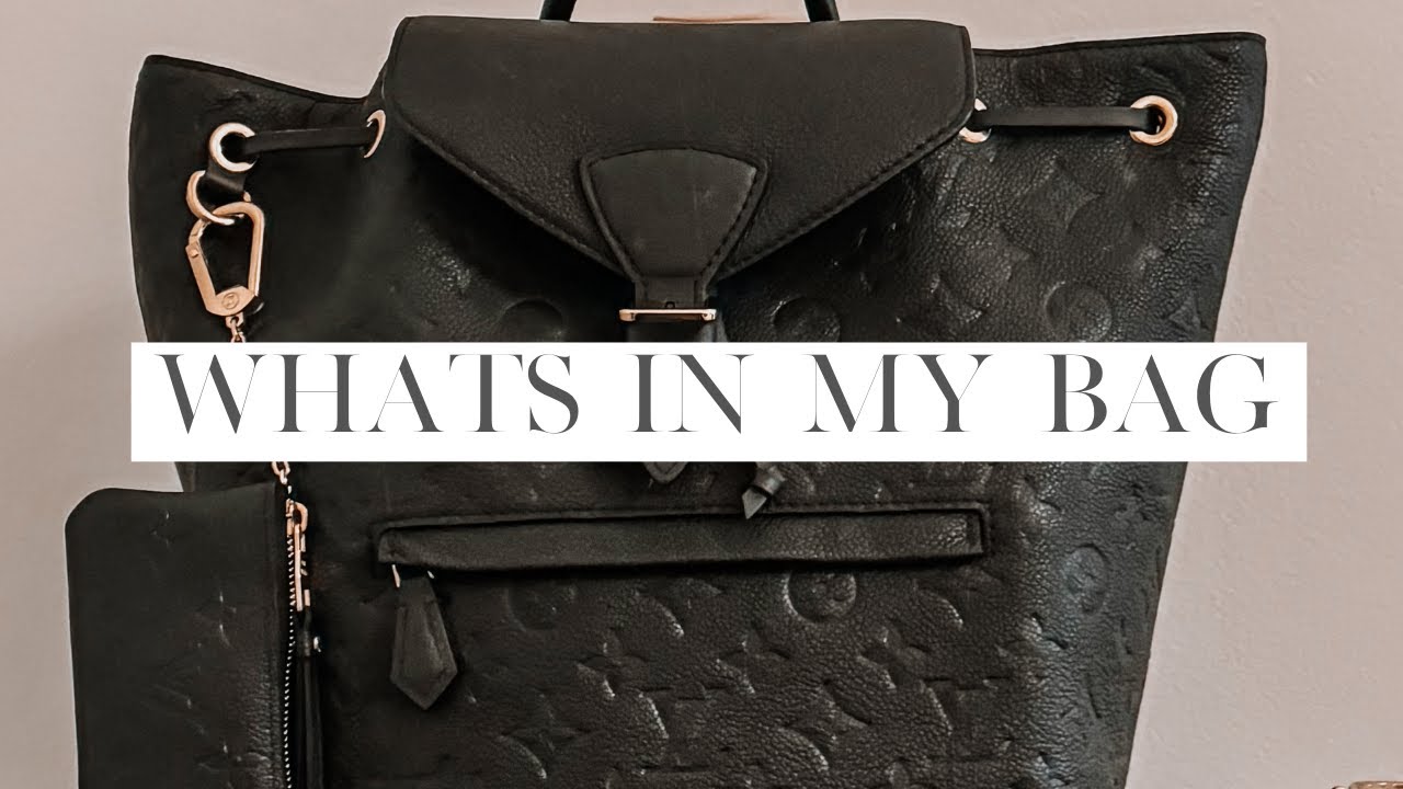 What's In My Bag: Louis Vuitton Montsouris PM Back Pack
