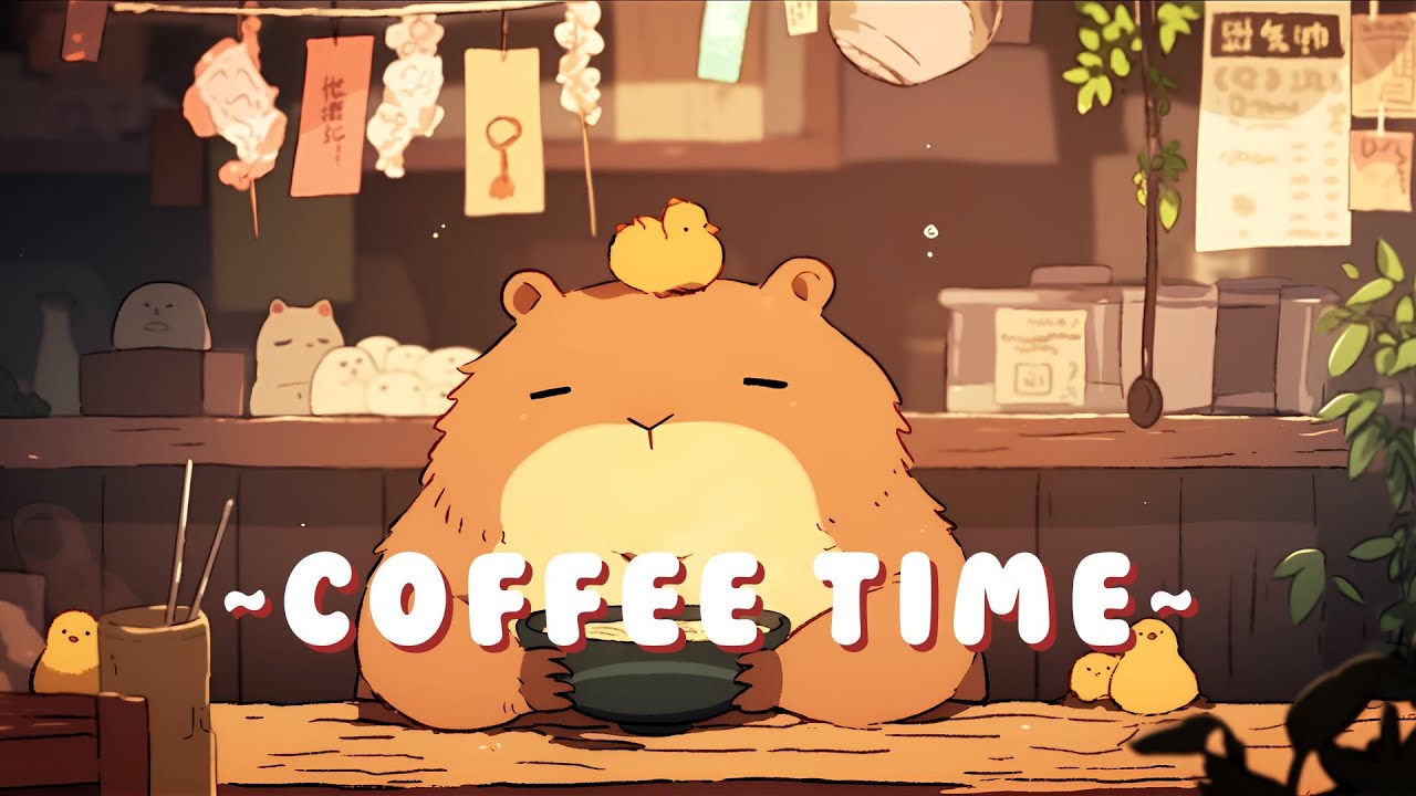 [60 Minutes] Capybara Chill Radio - Relaxing Jazz Hop Collection ~ Tranquil Mood ~ 🦫 🎵 ✨ | Focus ...