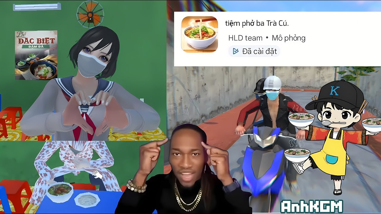 Game tiệm phở Ba Trà cú game nhái tiệm phở anh tư ủa lộn tiệm phở anh Hai
