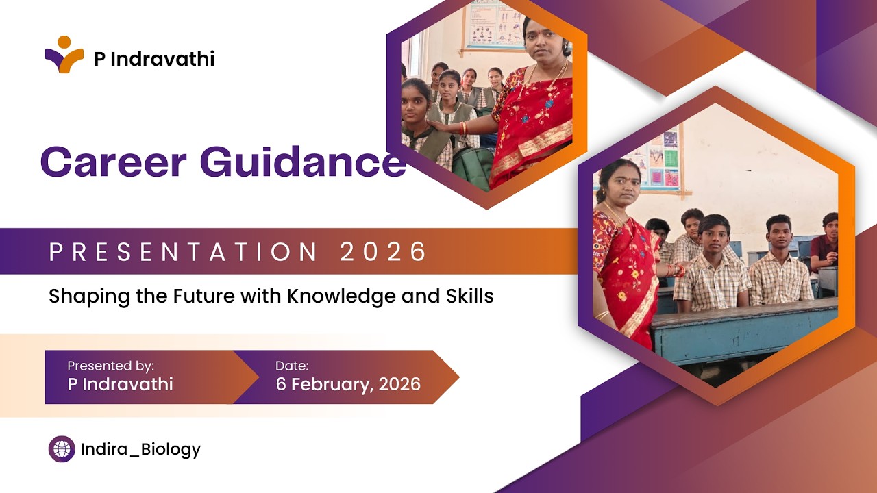 CAREER GUIDANCE Presentation by P Indravathi