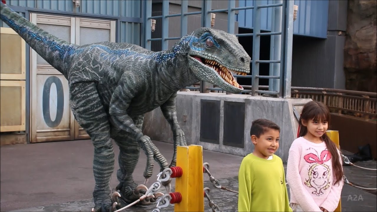 Встреча с рапторами - Блю и Бета | Мир Юрского периода - Universal Studios Hollywood