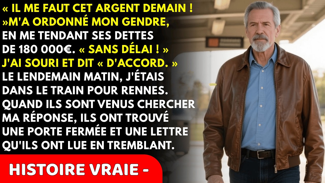 Mon Gendre M'a Exigé de Solder Sa Dette de 180 000€. Alors J'ai Disparu Sans Dire un Mot...