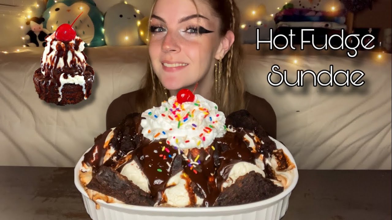 HOT FUDGE SUNDAE MUKBANG! (Vegan) (No Talking)