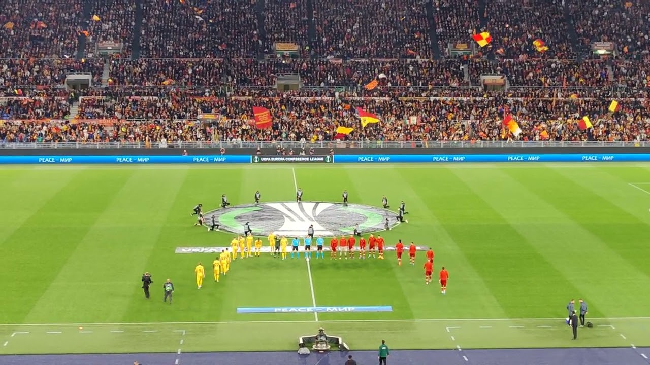 Roma-Bodø/Glimt, l'inno della Conference League