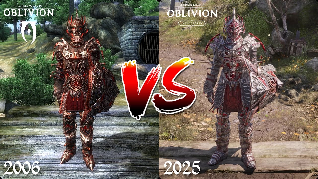 Oblivion Armors: Remaster vs Original