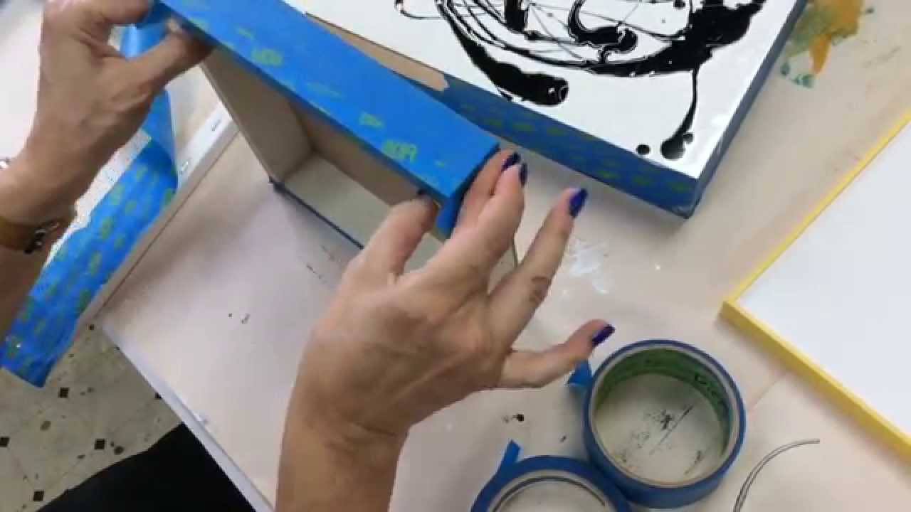 How to Tape Cradled Panels and Canvas with Tristina