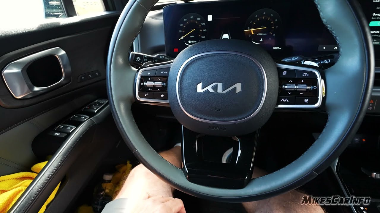 Kia Sorento CONTROLS 2024 2025 Explained — Dashboard, Steering Wheel & Screen Guide