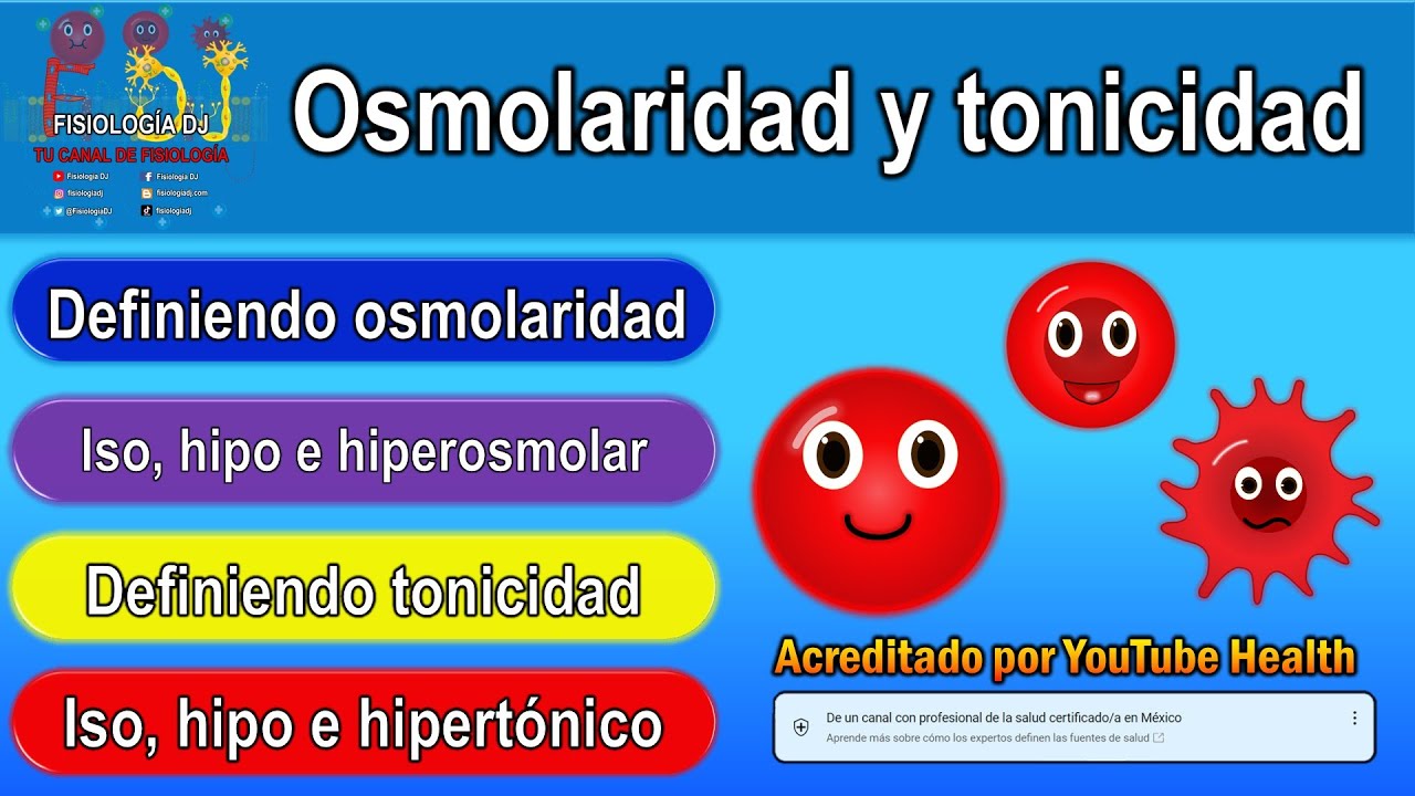 Osmolaridad y tonicidad