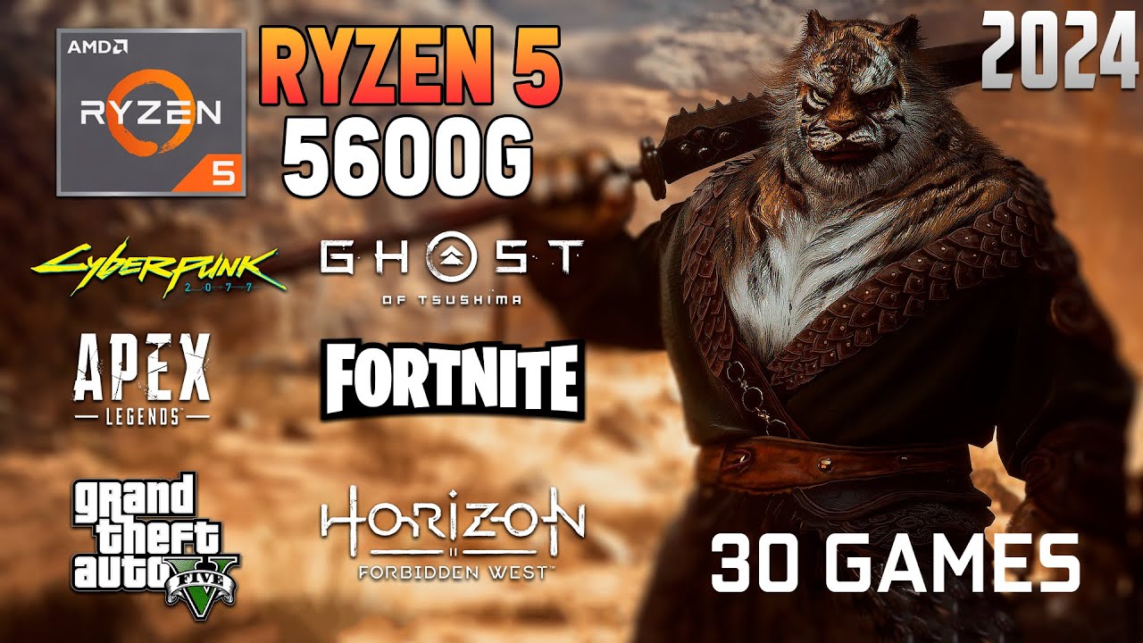 Ryzen 5 5600G Vega 7 | 32GB RAM | 30 Game Benchmark at 1080p (2024)