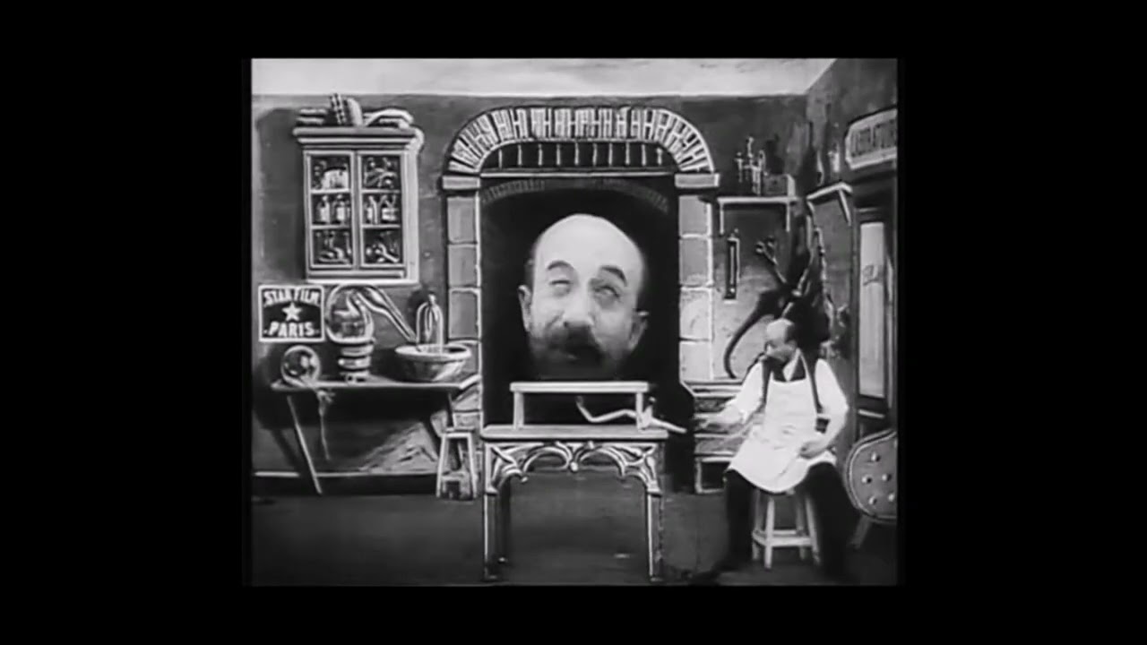 El hombre de la cabeza de goma 1901 Georges Méliés