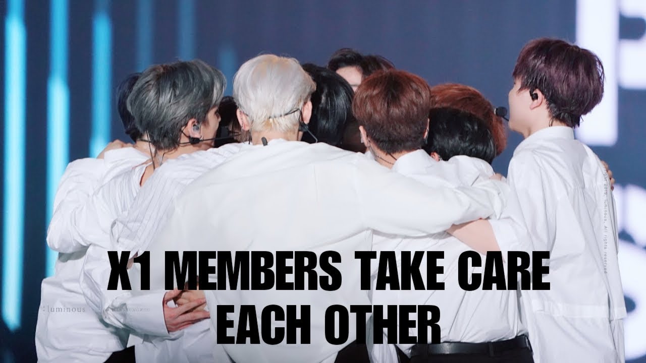 X1 [엑스원] MEMBERS TAKE CARE OF EACH OTHER SWEET MOMENT