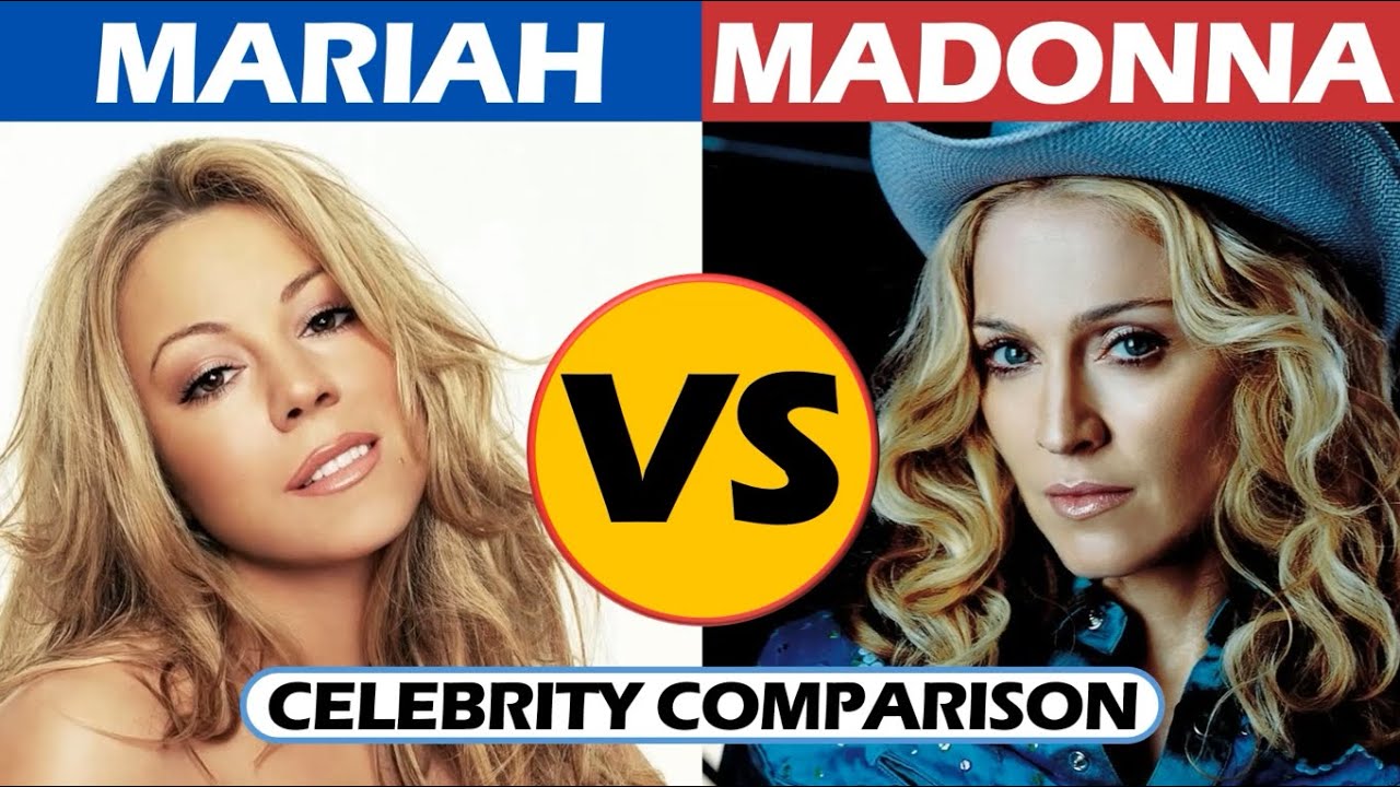 Mariah Carey vs Madonna - Celebrity Comparison