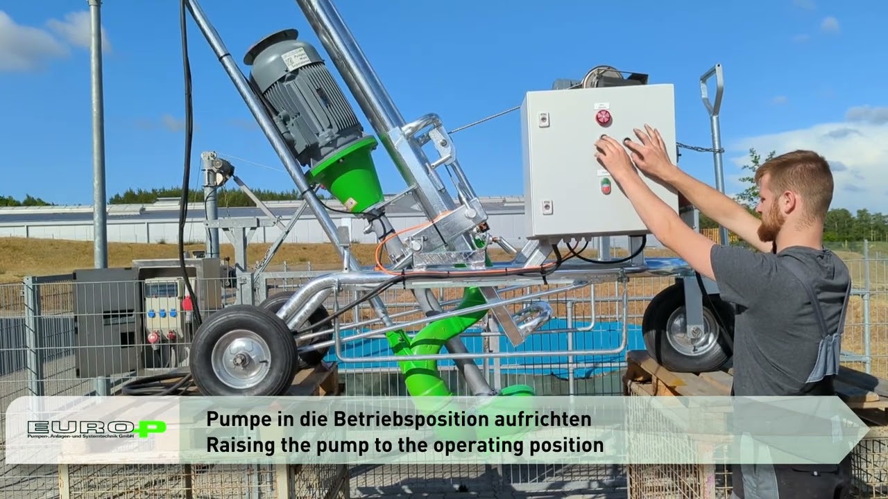 Bedienung und Einsatz der mobilen Güllepumpe von Euro-P