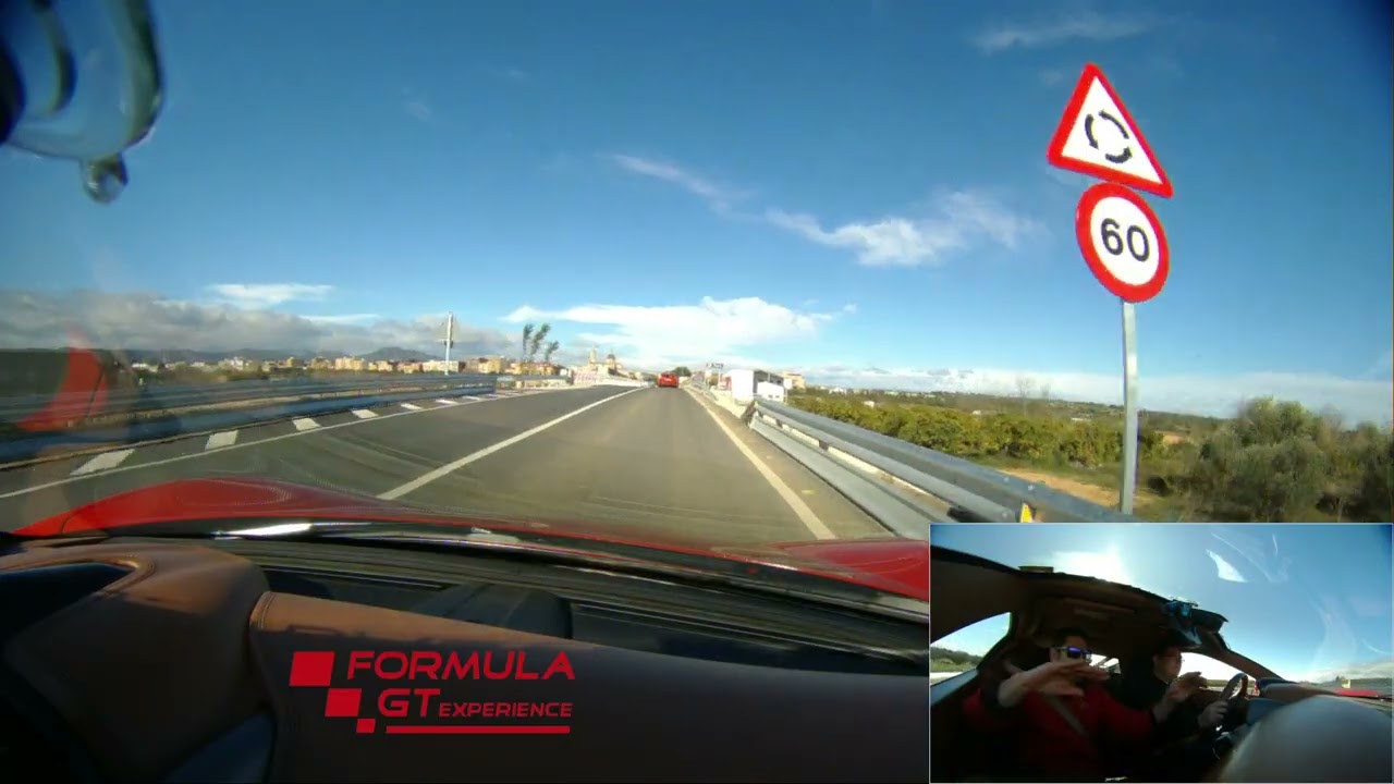 Ruta por carretera Cheste. Ferrari F458 Italia. 24 de enero de 2026