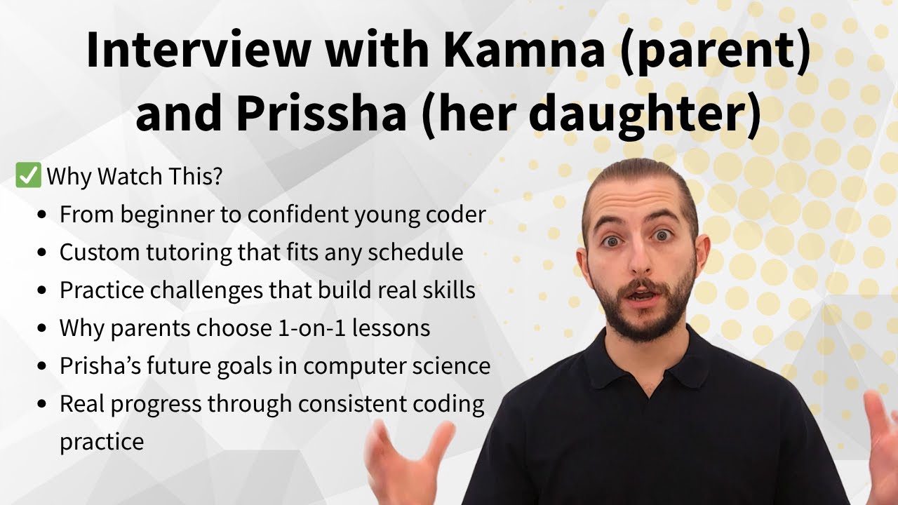 Prisha's Coding Journey: Interview on Learning, Challenges, and Growth - Michael Coding Instructor