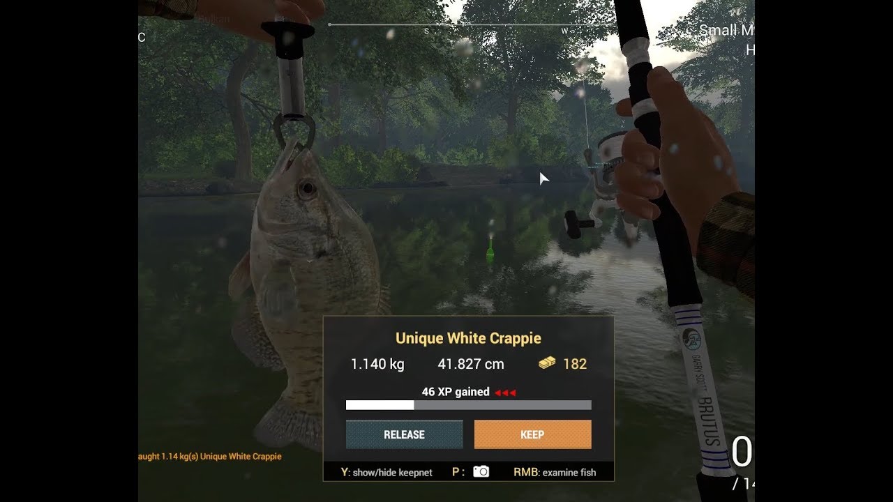 Fishing Planet – How to catch Unique White Crappie at Neherrin River, North Carolina.
