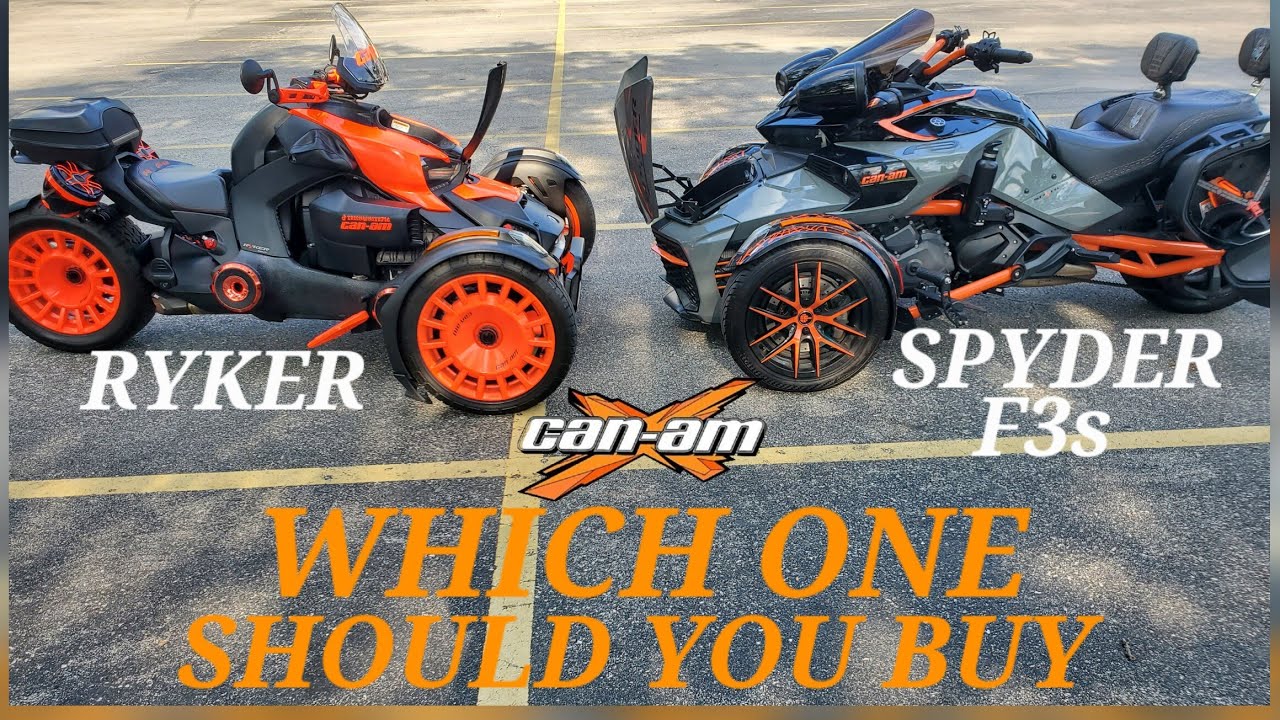 Can-Am Ryker/Spyder detail comparison