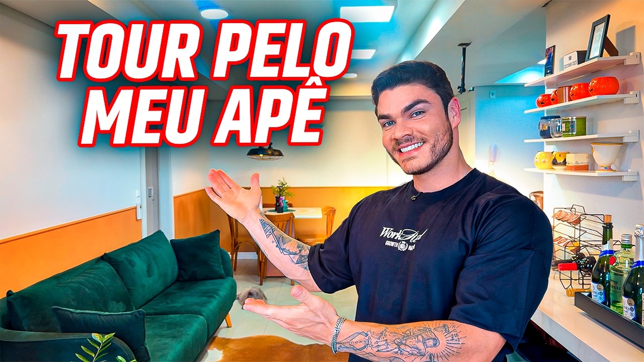 DEPOIS DE 1 ANO FINALIZEI O MEU APARTAMENTO! TOUR COMPLETO!