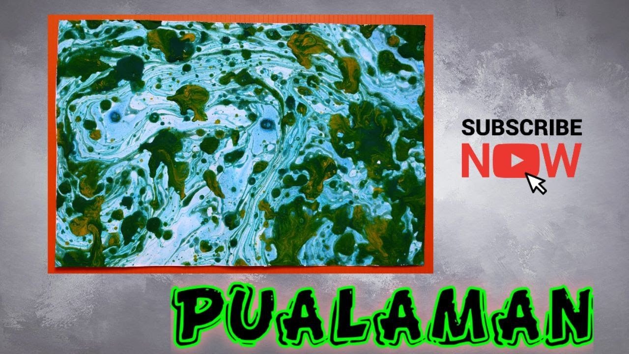 Pualaman || cat minyak || Pendidikan Seni Visual || Membuat Corak dan Rekaan
