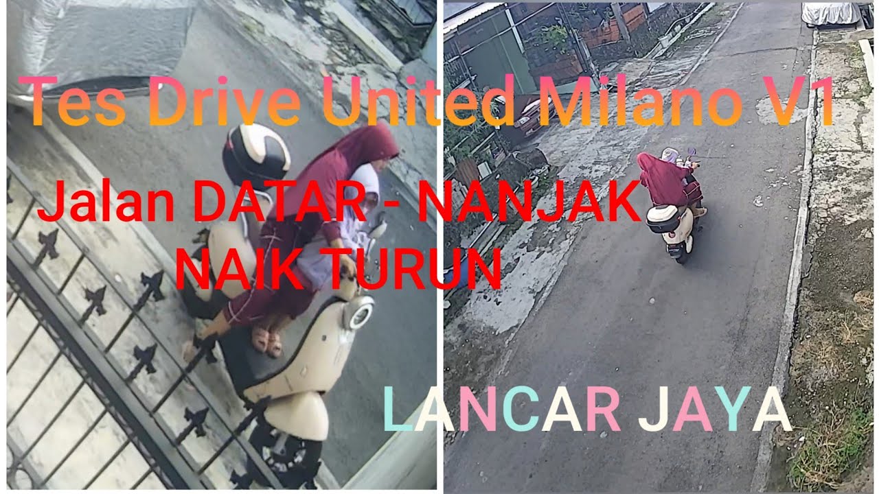 TES TEST DRVIE E-Moped Sepeda Listrik United Milano V1 Jalan Datar + NAIK TURUN
