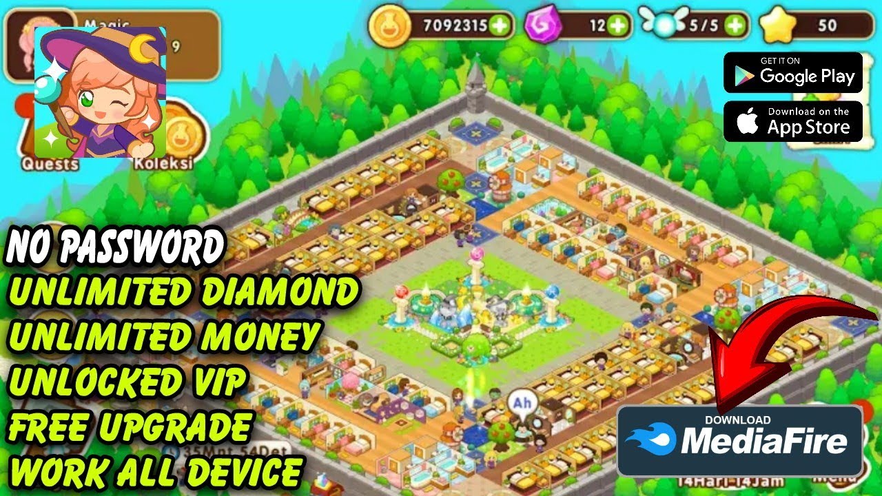 Magic School Story Mod Terbaru - Unlimited Diamond & Money / VIP | Latest Version
