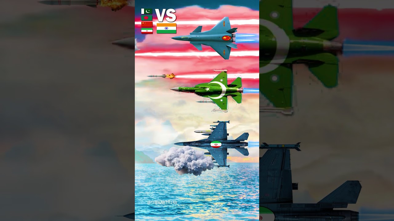 🇺🇸✈️ What If Indian Fighter Jets Chased Bangladeshi Jets? | Countryballs Map Animation
