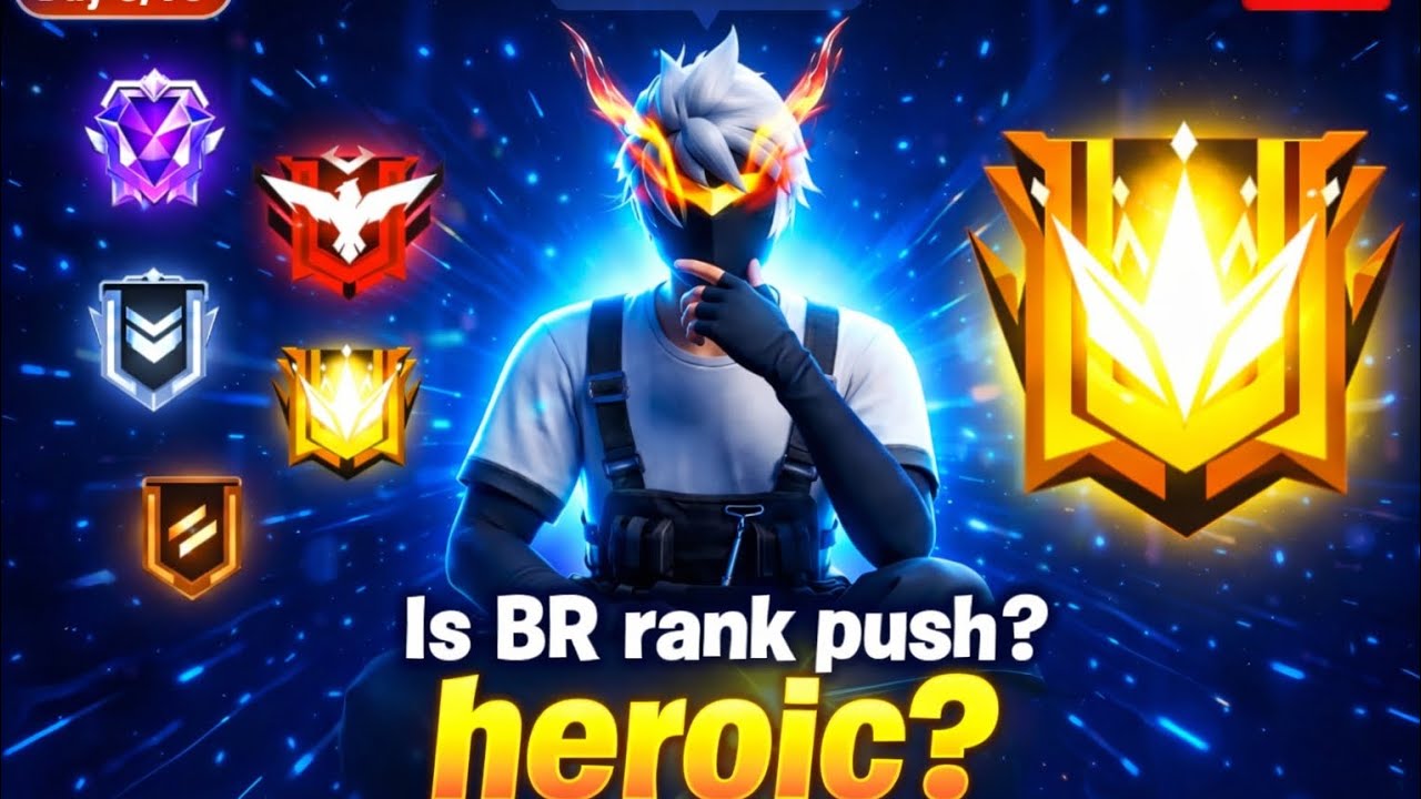 New BR rank season BR rank push heroic to up #viral #garenafreefiremax 