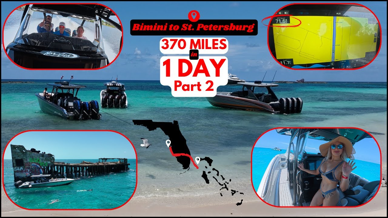 370 Miles in a Single Day aboard a 390 Nortech | Bahamas-St. Pete, FL | Bonus Bahamas Powerboats