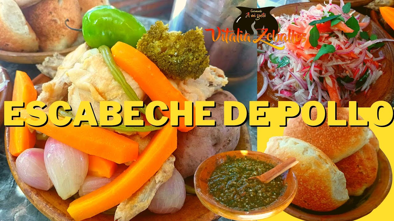 Escabeche de Pollo o Pollo a la Vinagreta - A mi gusto junto a María Ramírez y Segundina Vallejos✔