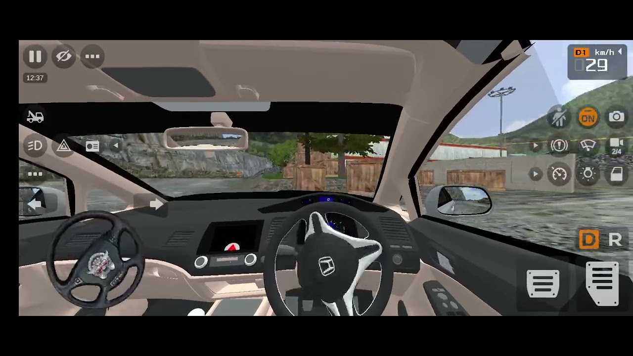 Bus simulator Indonesia driving HONDA civic 2011 model 