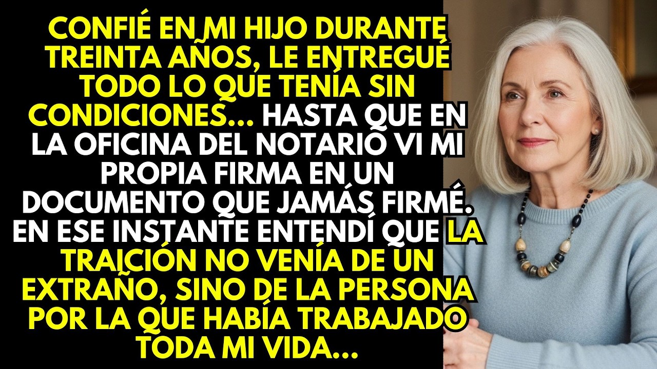 Confié en mi hijo… hasta que vi mi firma en ese documento