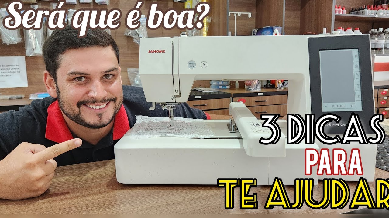 3 dicas para seu bordado, JANOME memory craft.