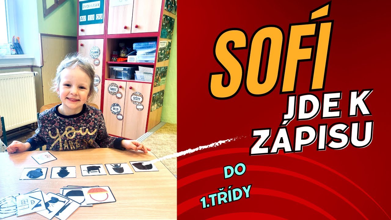 Sofí jde k zápisu do 1.třídy - Sofí dojmy ze školy, Kubina projíždí motorku, přišel nám balíček
