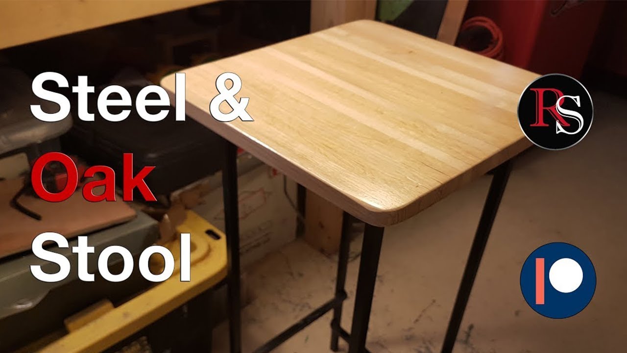 DIY - Как сделать стальной и деревянный стул / барный стул / магазин табурет