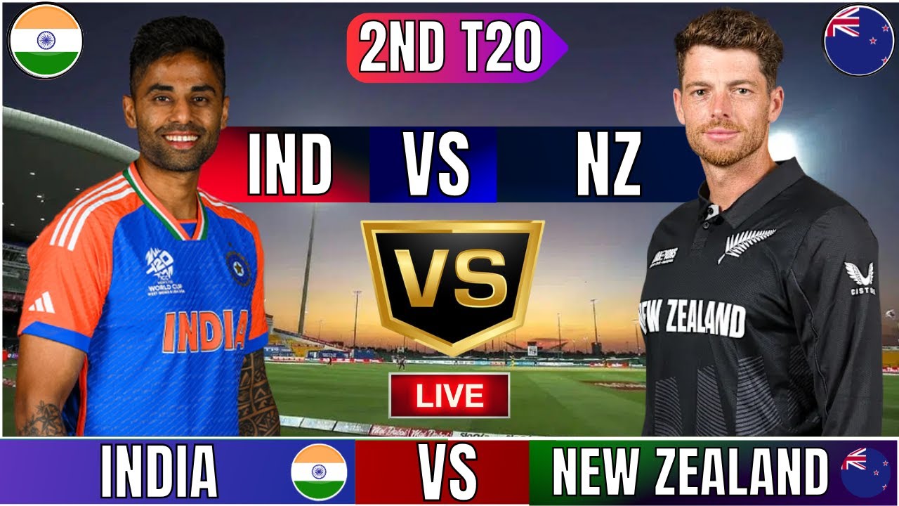 🔴Live: India vs New Zealand 2nd T20 | Live Cricket Match Today | IND vs NZ 2nd T20 Live Last 5 Overs