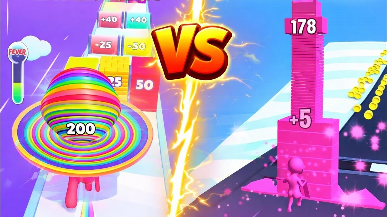 Stack Colour vs Layer Man 🔥 Ultimate Running Challenge