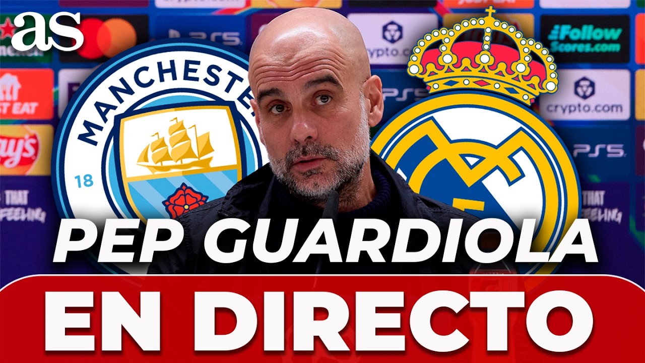 EN VIVO, GUARDIOLA | RUEDA de PRENSA previa al MANCHESTER CITY vs REAL MADRID | CHAMPIONS