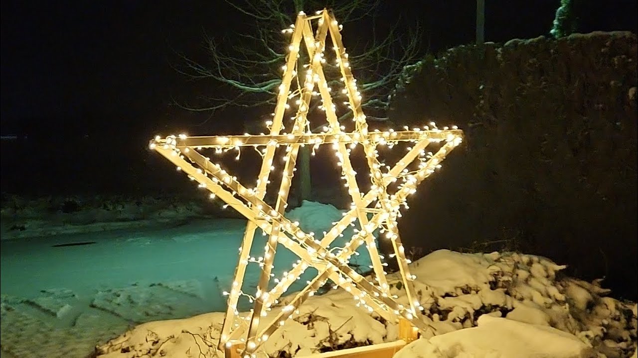 Ein Stern wird geboren. XXL Stern Weihnachten zum selber bauen