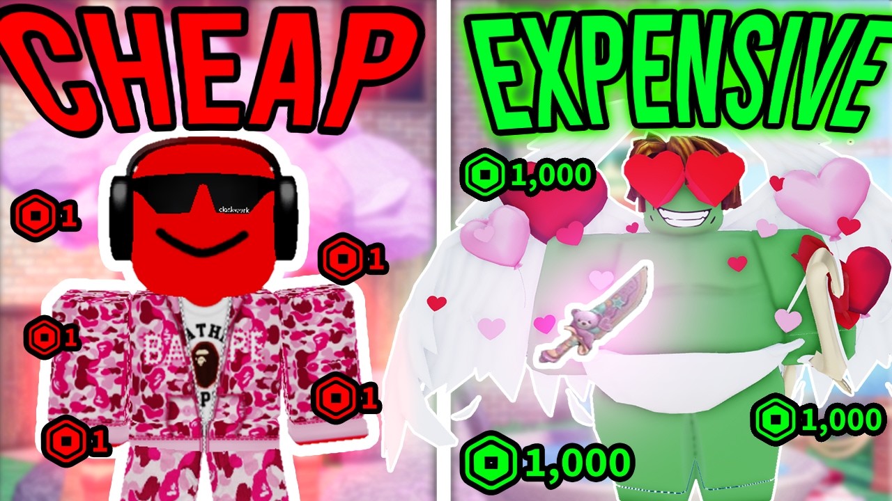 Roblox MM2 Valentine's Day Cheap VS Expensive Outfit! (Budget Challenge)